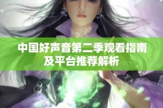 中国好声音第二季观看指南及平台推荐解析