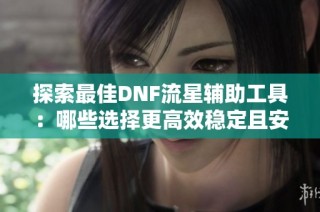 探索最佳DNF流星辅助工具：哪些选择更高效稳定且安全可靠？