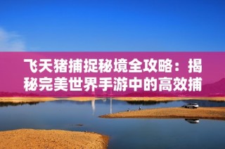 飞天猪捕捉秘境全攻略：揭秘完美世界手游中的高效捕捉技巧与地点
