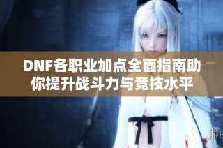 DNF各职业加点全面指南助你提升战斗力与竞技水平