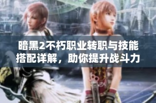 暗黑2不朽职业转职与技能搭配详解，助你提升战斗力