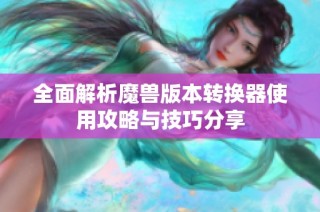 全面解析魔兽版本转换器使用攻略与技巧分享