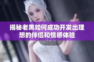 揭秘老黑如何成功开发出理想的伴侣和情感体验