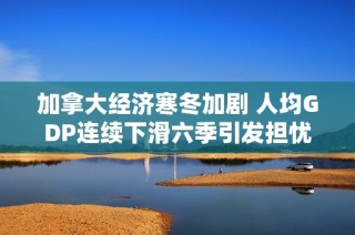 加拿大经济寒冬加剧 人均GDP连续下滑六季引发担忧