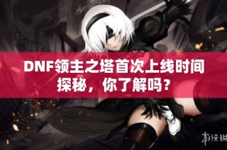 DNF领主之塔首次上线时间探秘，你了解吗？
