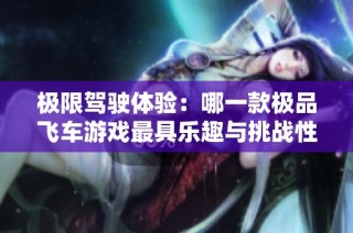 极限驾驶体验：哪一款极品飞车游戏最具乐趣与挑战性