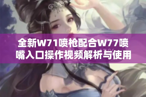 全新W71喷枪配合W77喷嘴入口操作视频解析与使用技巧分享