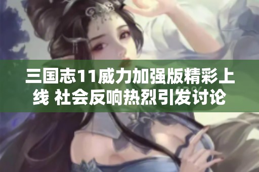 三国志11威力加强版精彩上线 社会反响热烈引发讨论