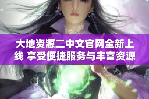大地资源二中文官网全新上线 享受便捷服务与丰富资源体验
