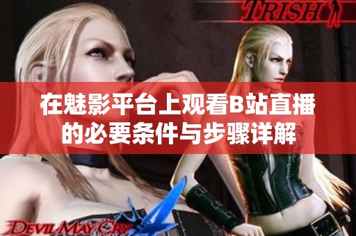 在魅影平台上观看B站直播的必要条件与步骤详解