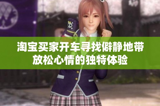 淘宝买家开车寻找僻静地带放松心情的独特体验
