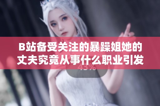 B站备受关注的暴躁姐她的丈夫究竟从事什么职业引发网友热议