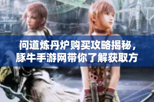 问道炼丹炉购买攻略揭秘，豚牛手游网带你了解获取方法