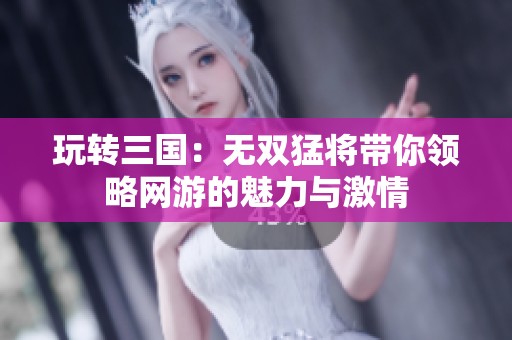 玩转三国：无双猛将带你领略网游的魅力与激情