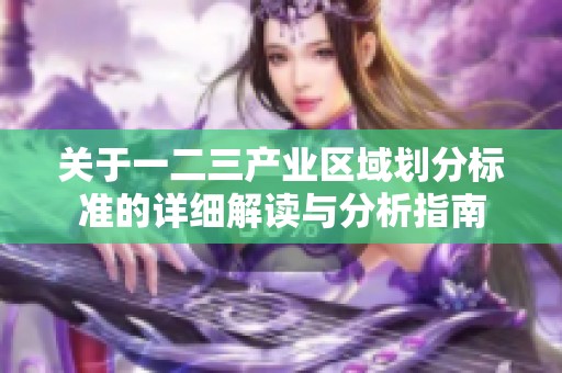 关于一二三产业区域划分标准的详细解读与分析指南