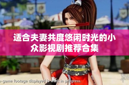 适合夫妻共度悠闲时光的小众影视剧推荐合集